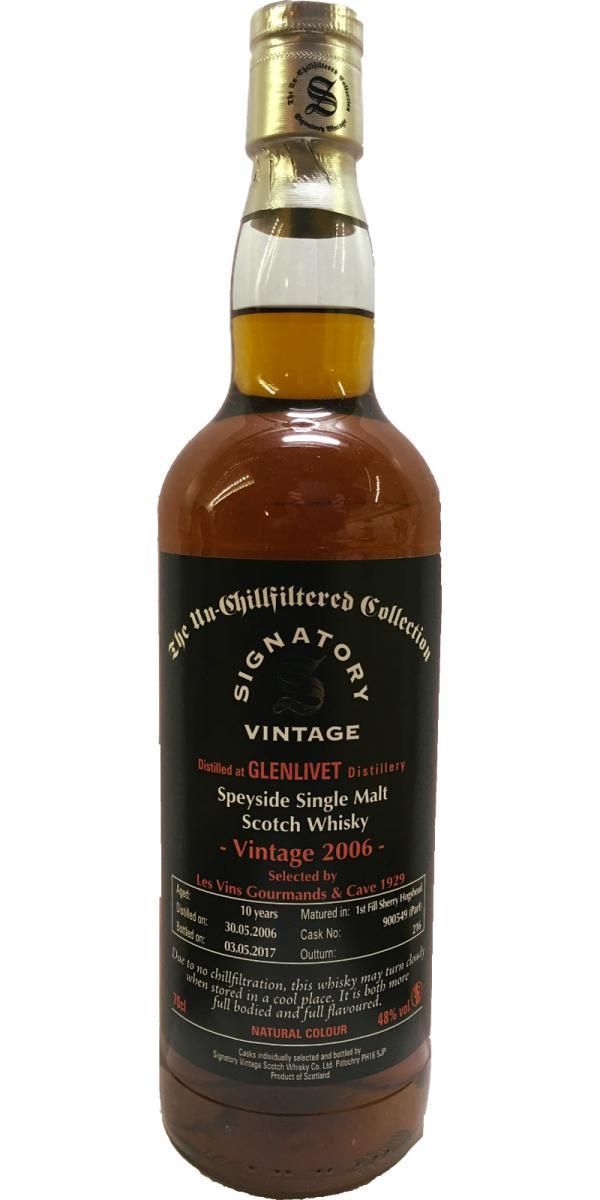 Glenlivet 2006 SV  The Un-Chillfiltered Collection