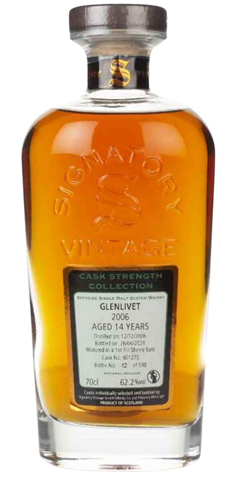 Glenlivet 2006 SV  Cask Strength Collection
