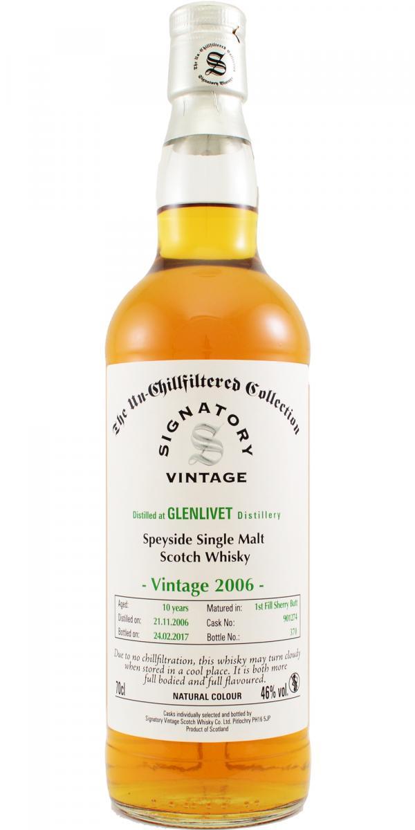 Glenlivet 2006 SV  The Un-Chillfiltered Collection