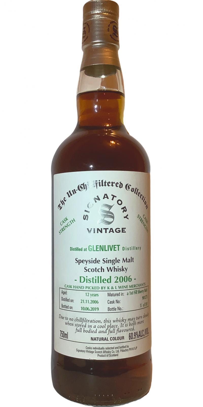 Glenlivet 2006 SV  The Un-Chillfiltered Collection - Cask Strength