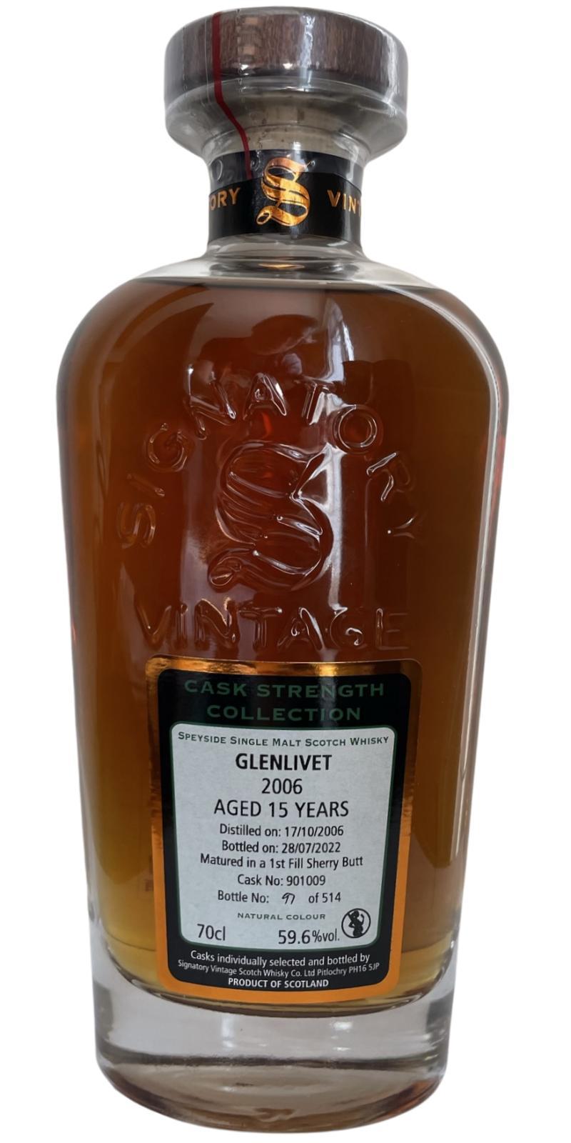 Glenlivet 2006 SV  Cask Strength Collection