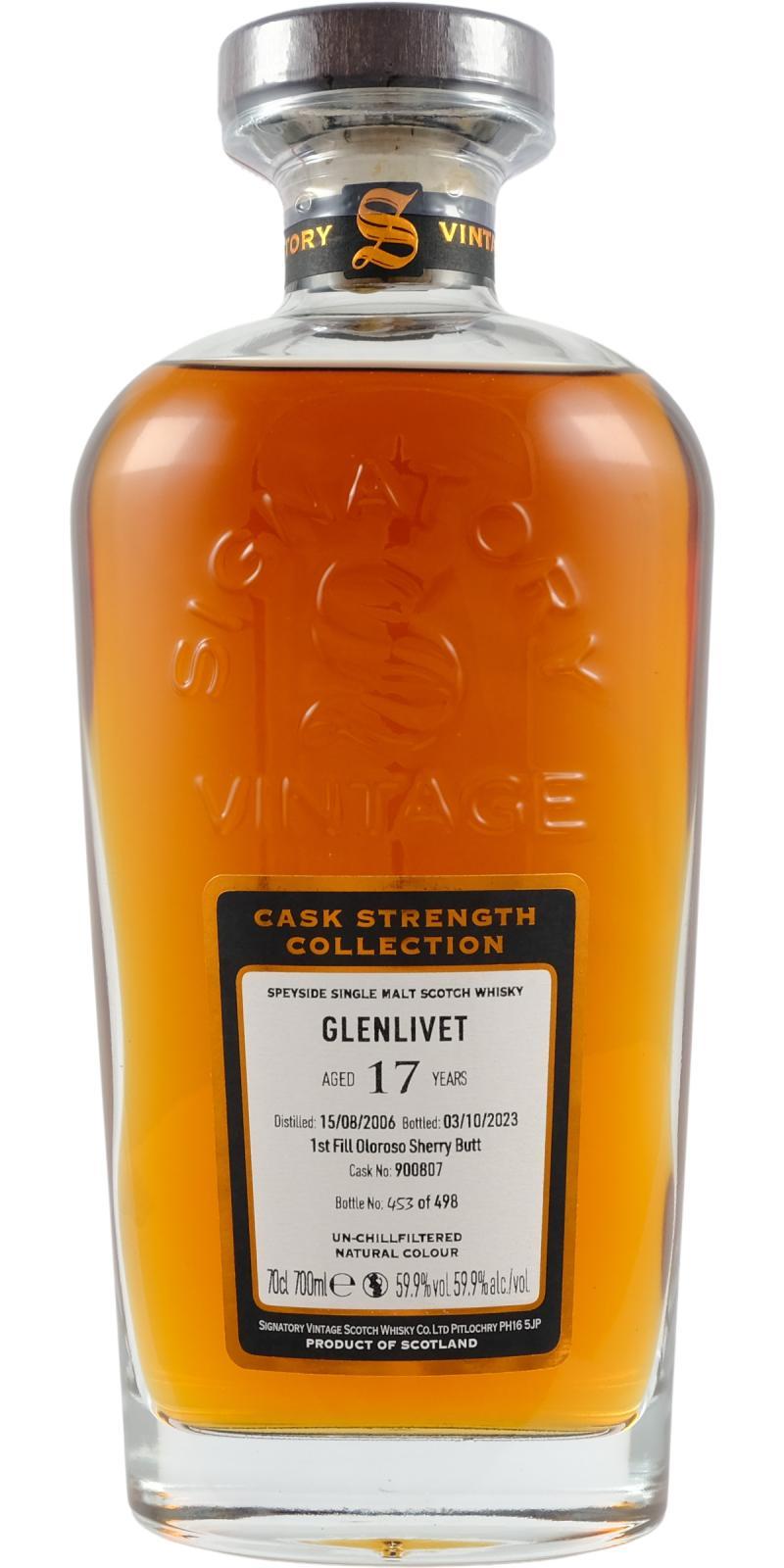 Glenlivet 2006 SV  Cask Strength Collection