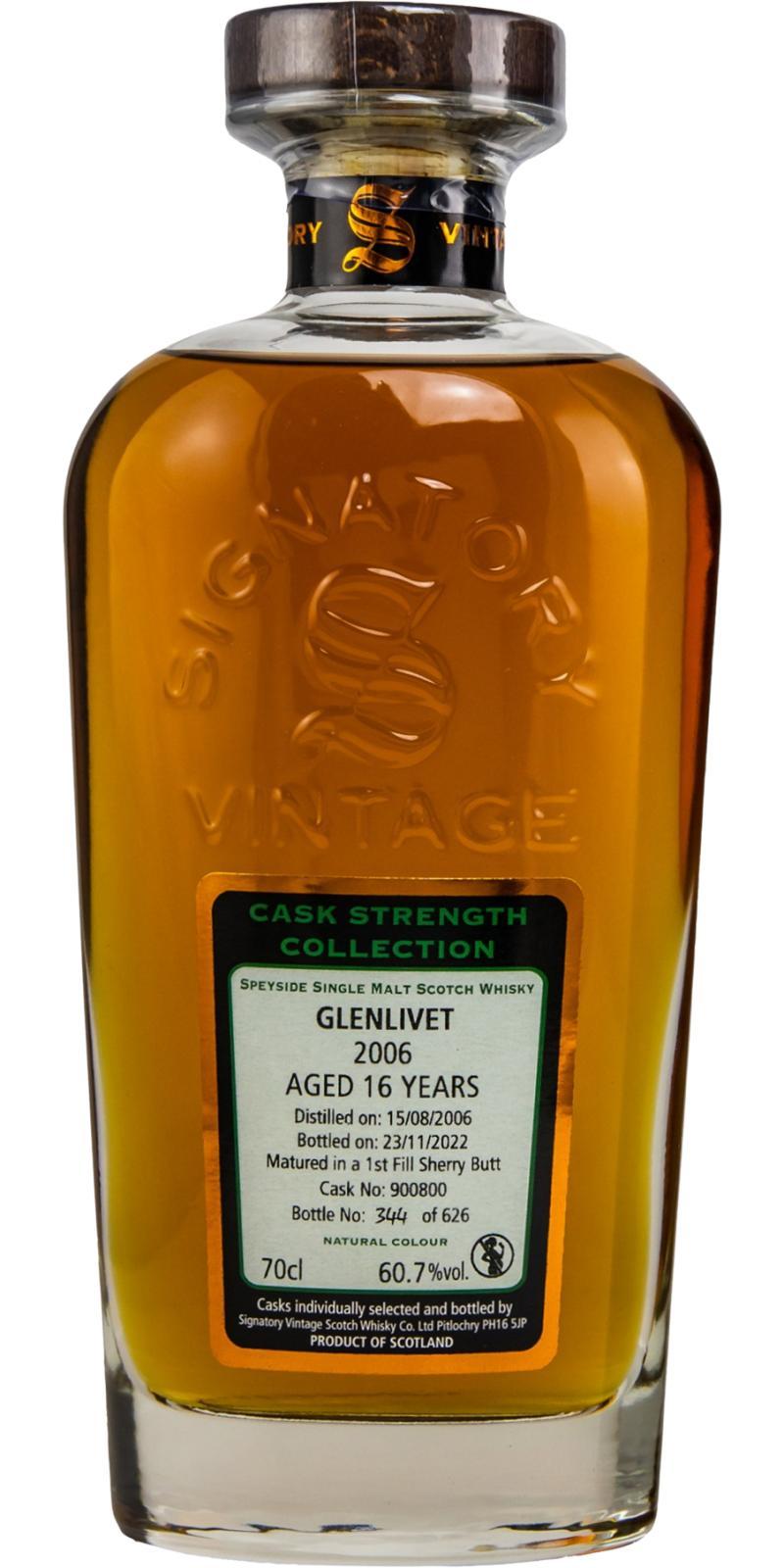 Glenlivet 2006 SV  Cask Strength Collection