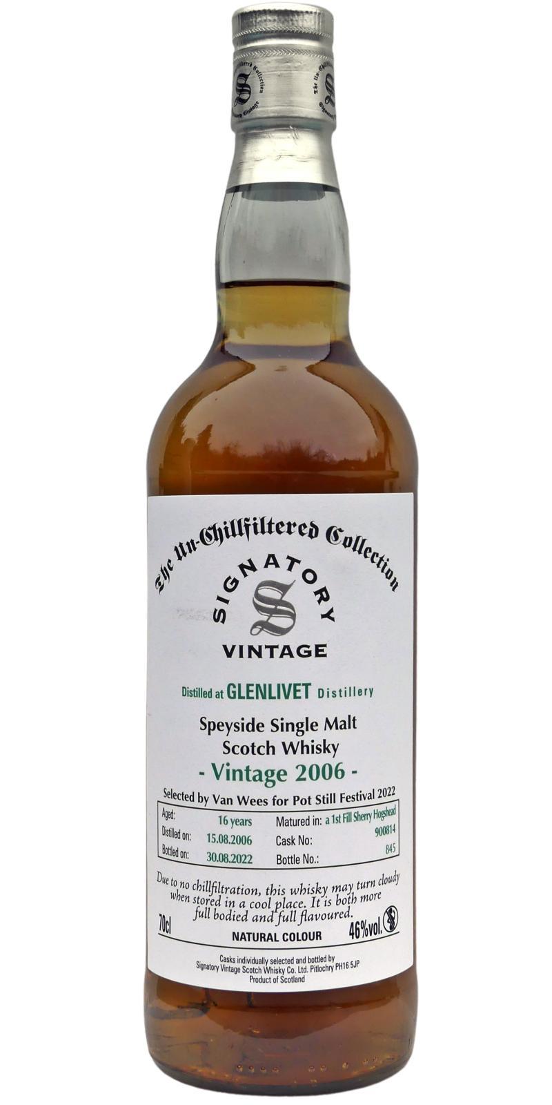 Glenlivet 2006 SV  The Un-Chillfiltered Collection