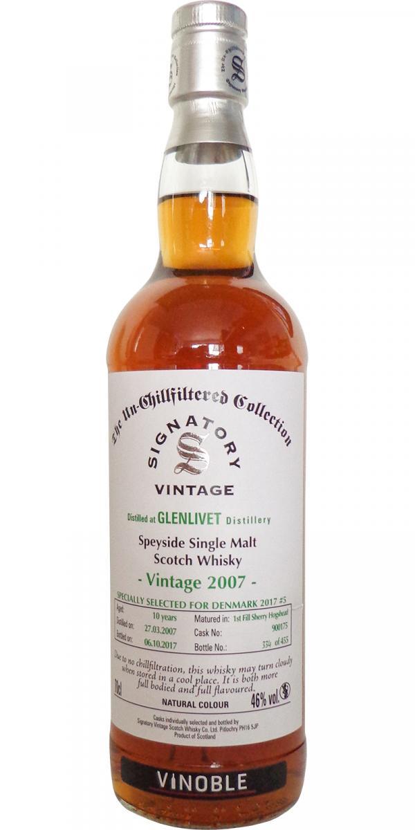 Glenlivet 2007 SV  The Un-Chillfiltered Collection