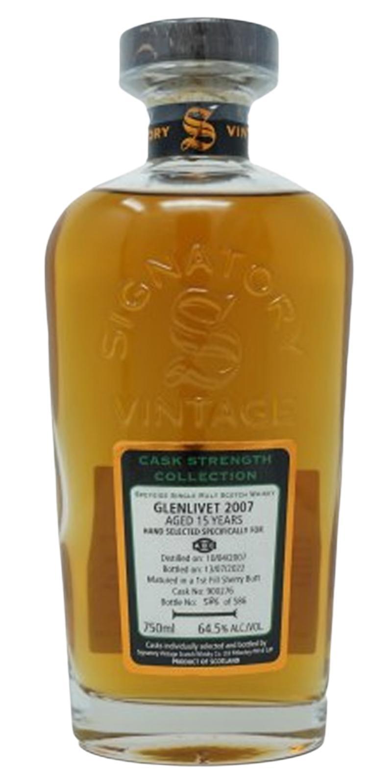 Glenlivet 2007 SV  Cask Strength Collection
