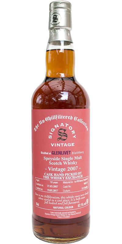 Glenlivet 2007 SV  The Un-Chillfiltered Collection