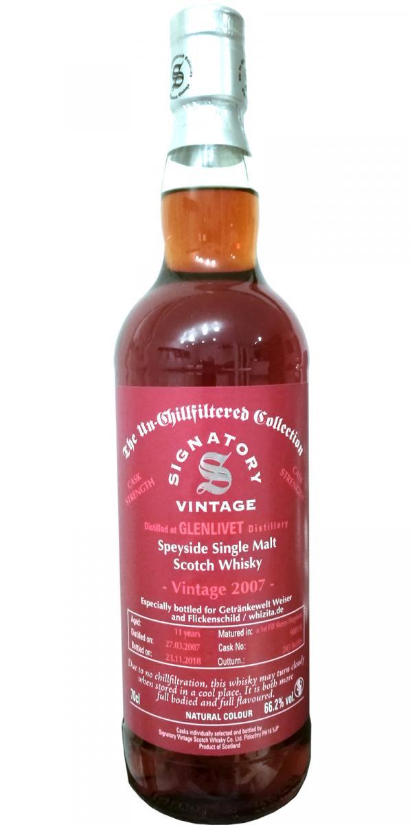 Glenlivet 2007 SV  The Un-Chillfiltered Collection