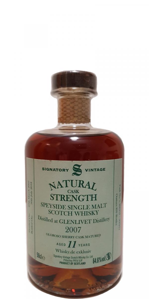 Glenlivet 2007 SV  Natural Cask Strength