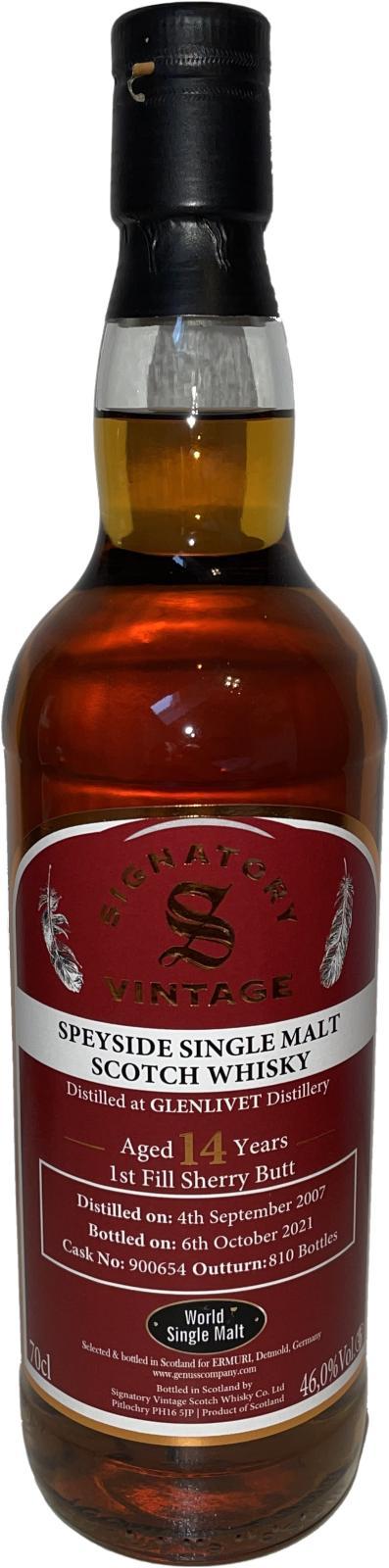 Glenlivet 2007 SV  Vintage