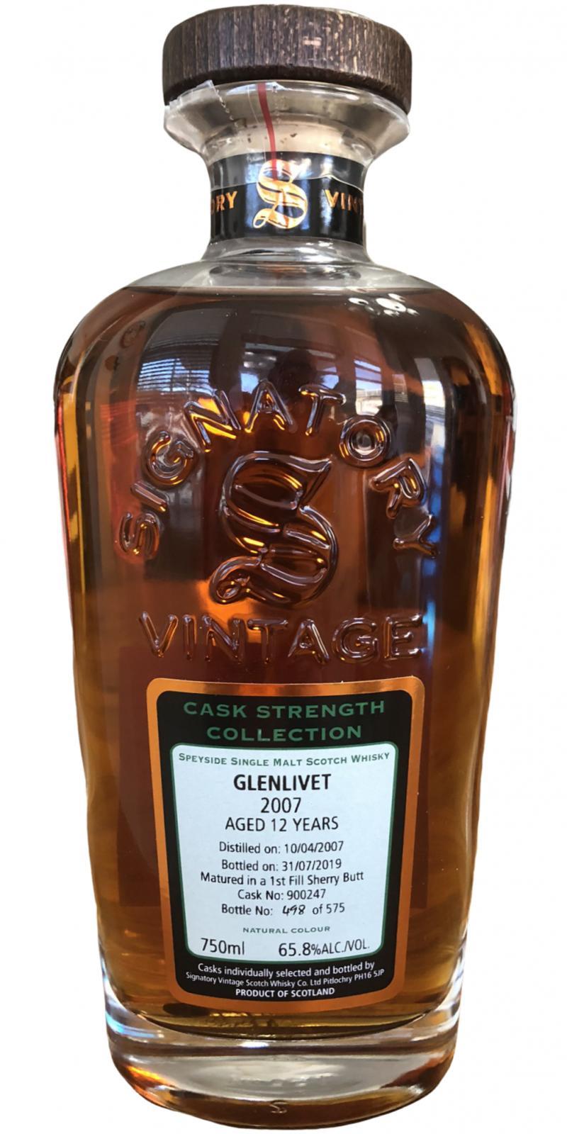 Glenlivet 2007 SV  Cask Strength Collection