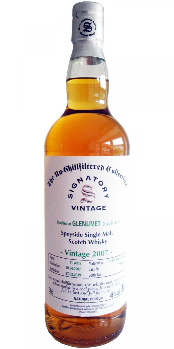 Glenlivet 2007 SV  The Un-Chillfiltered Collection