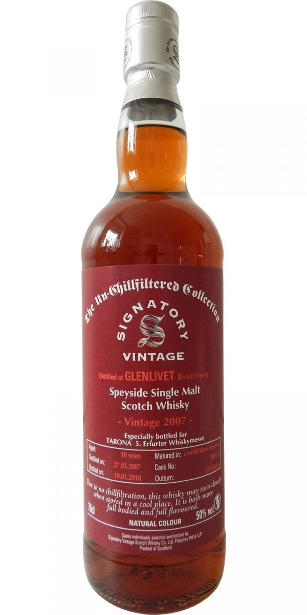 Glenlivet 2007 SV  The Un-Chillfiltered Collection