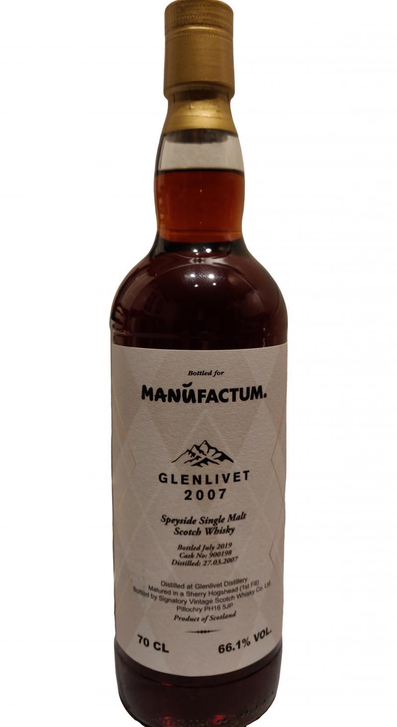 Glenlivet 2007 SV  Bottled for Manufactum