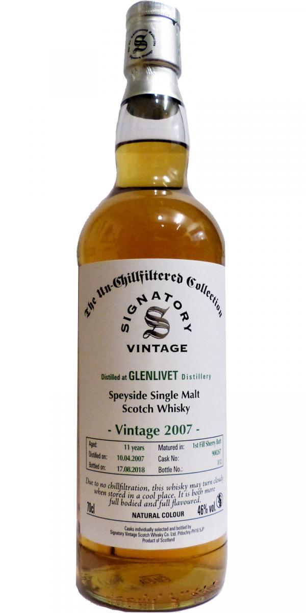 Glenlivet 2007 SV  The Un-Chillfiltered Collection