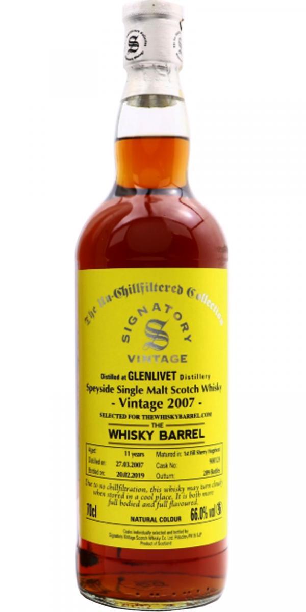 Glenlivet 2007 SV  The Un-Chillfiltered Collection