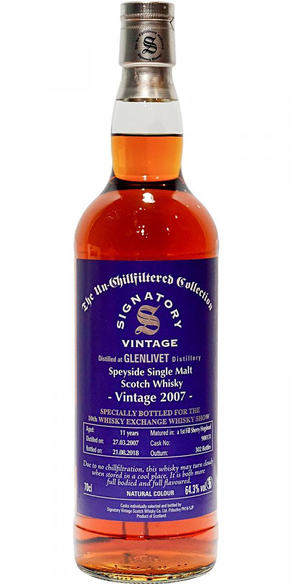 Glenlivet 2007 SV  The Un-Chillfiltered Collection