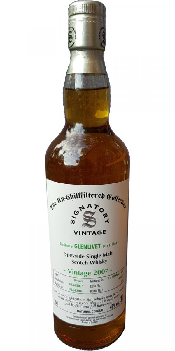 Glenlivet 2007 SV  The Un-Chillfiltered Collection