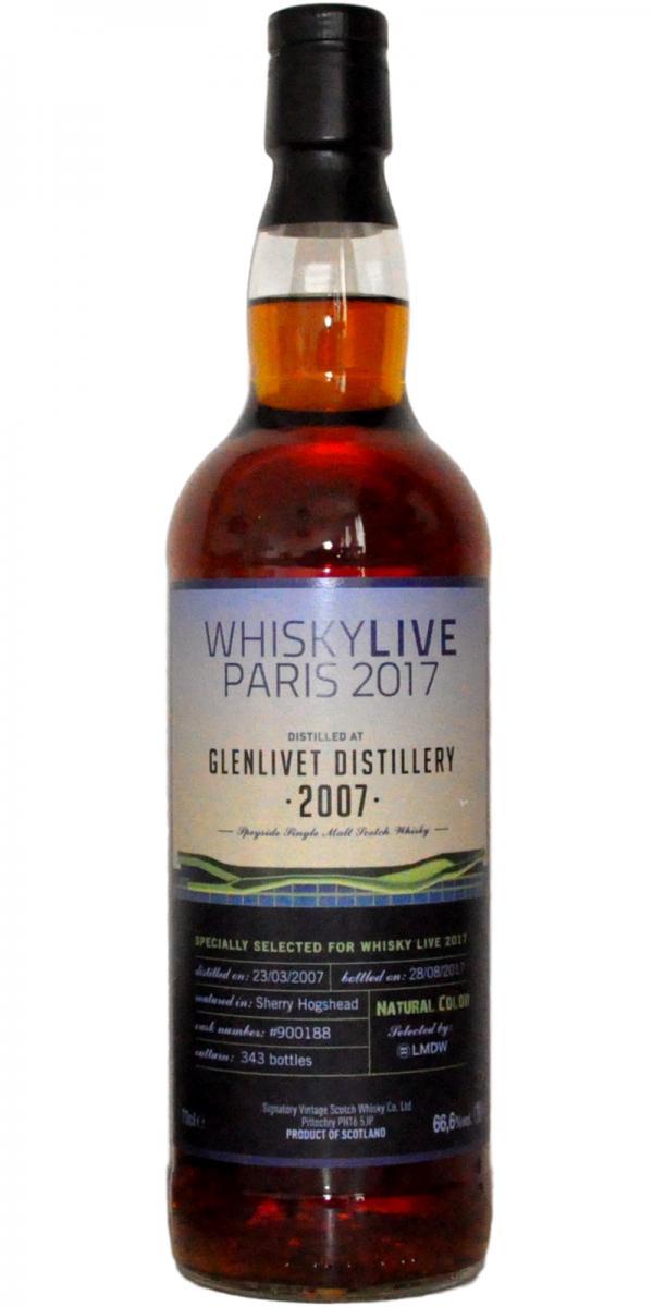 Glenlivet 2007 SV  Whisky Live 2017