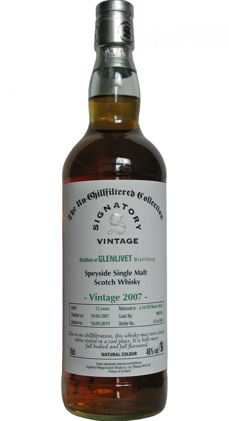 Glenlivet 2007 SV  The Un-Chillfiltered Collection
