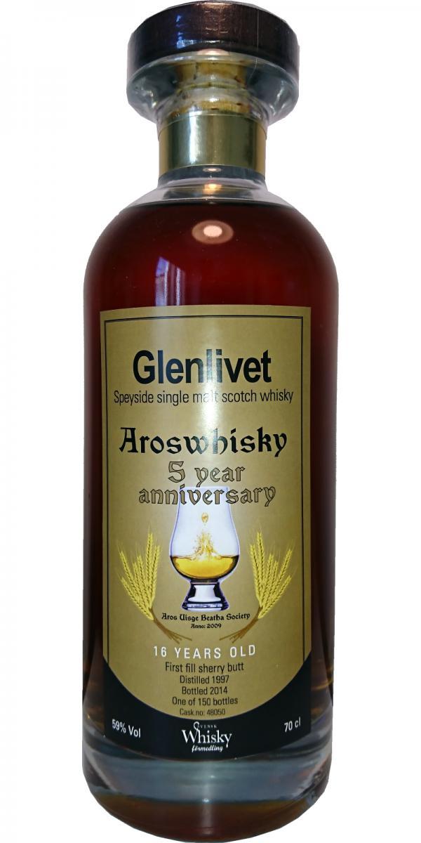 Glenlivet 1997 SWf  Aroswhisky - 5 year anniversary