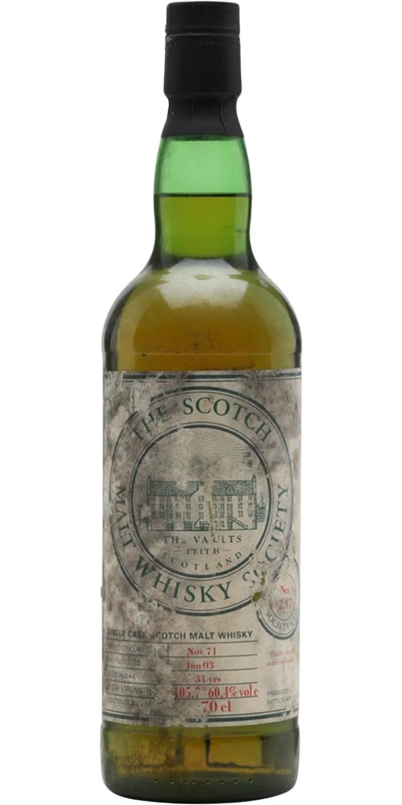 Glenlivet 1971 SMWS 2.47  Fruit chutney and calvados