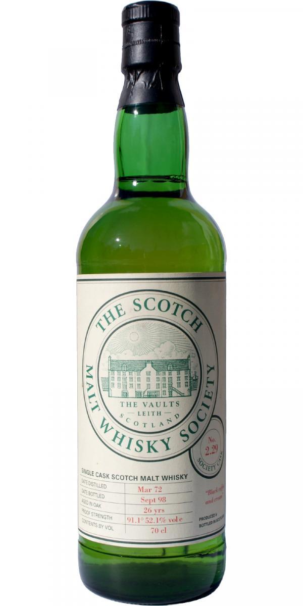 Glenlivet 1972 SMWS 2.29  Black coffee and cream