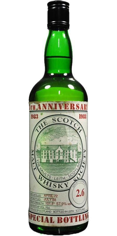 Glenlivet 1972 SMWS 2.6  Special Bottling 5th Anniversary SMWS1983-1988