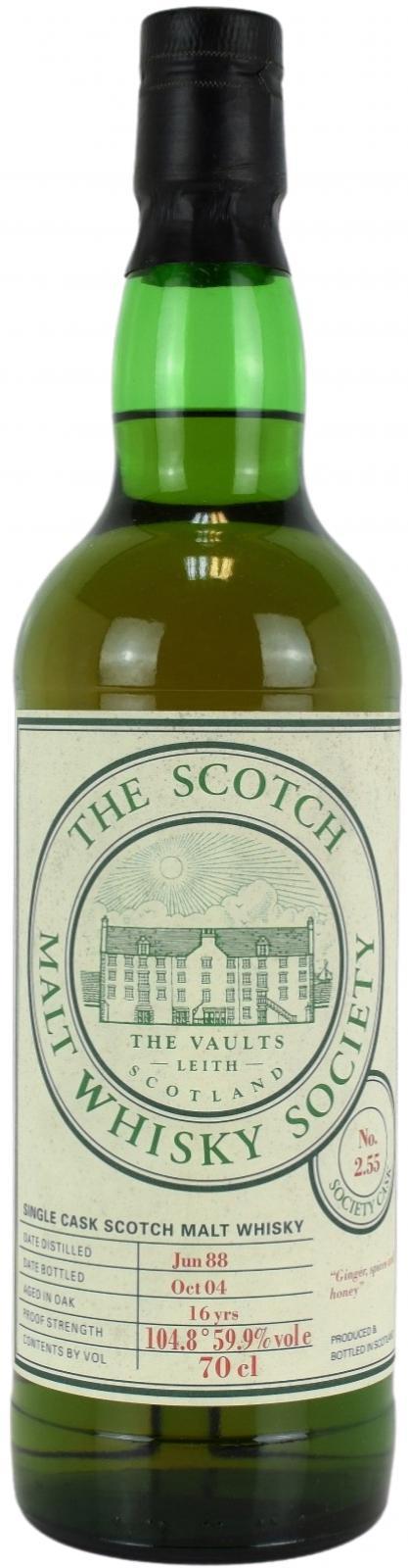 Glenlivet 1988 SMWS 2.55  Ginger spices and honey
