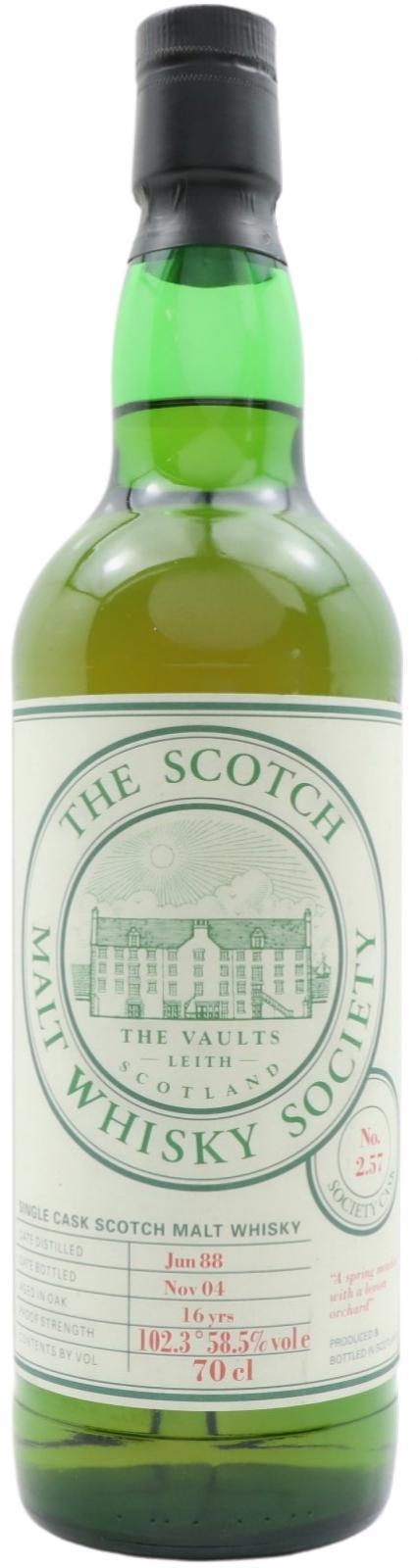 Glenlivet 1988 SMWS 2.57  A spring meadow with a lemon orchard