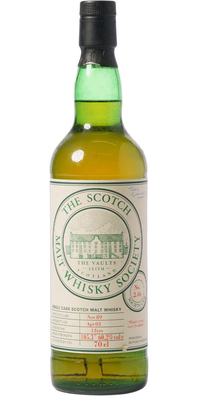 Glenlivet 1989 SMWS 2.46  Maple syrup over fondants