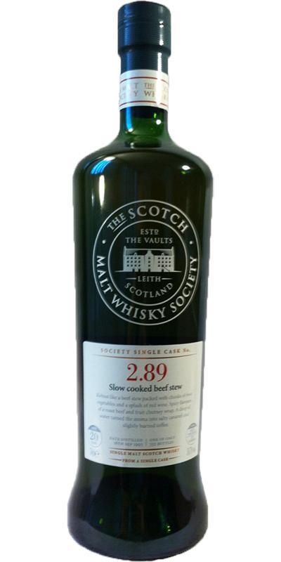 Glenlivet 1993 SMWS 2.89  Slow cooked beef stew