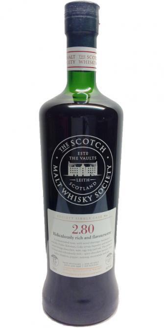 Glenlivet 1996 SMWS 2.80  Ridiculously rich and flavoursome