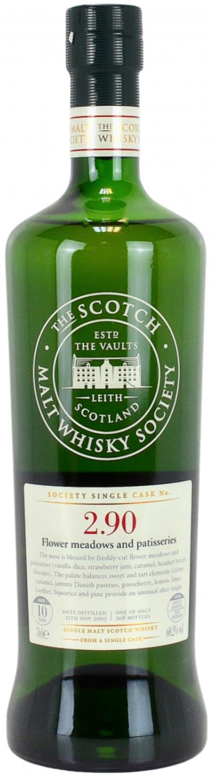 Glenlivet 2003 SMWS 2.90  Flower meadows and patisseries