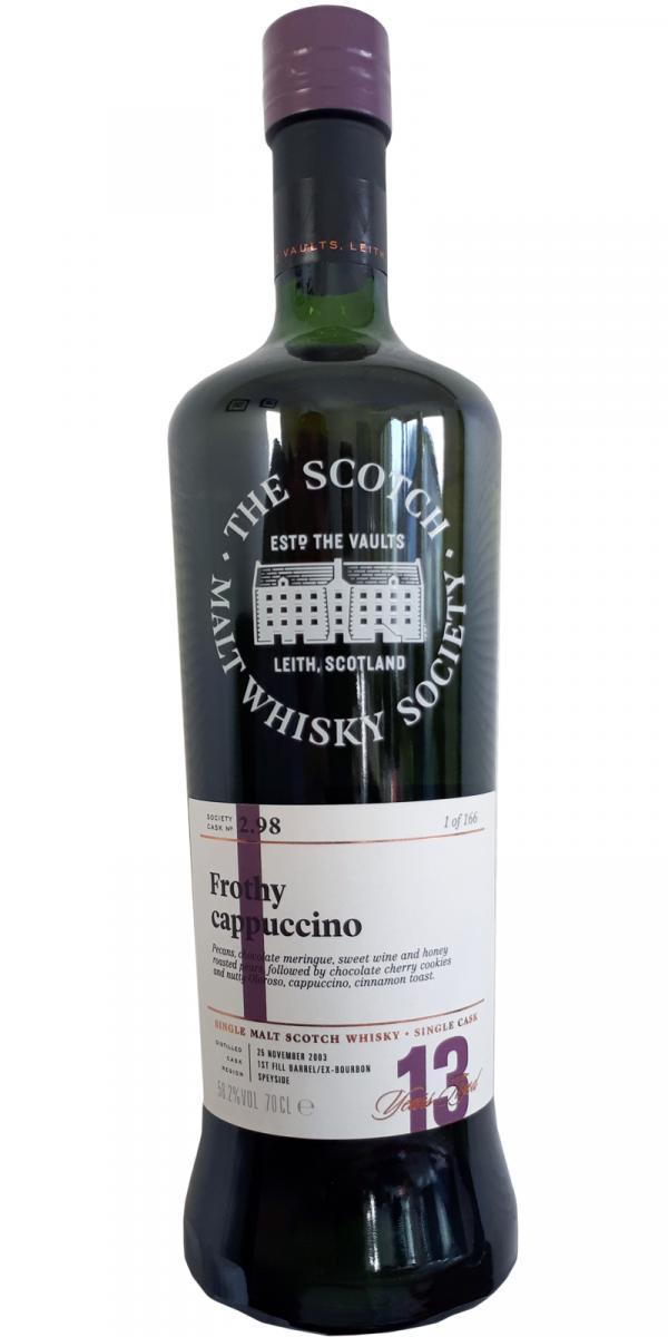 Glenlivet 2003 SMWS 2.98  Frothy cappuccino