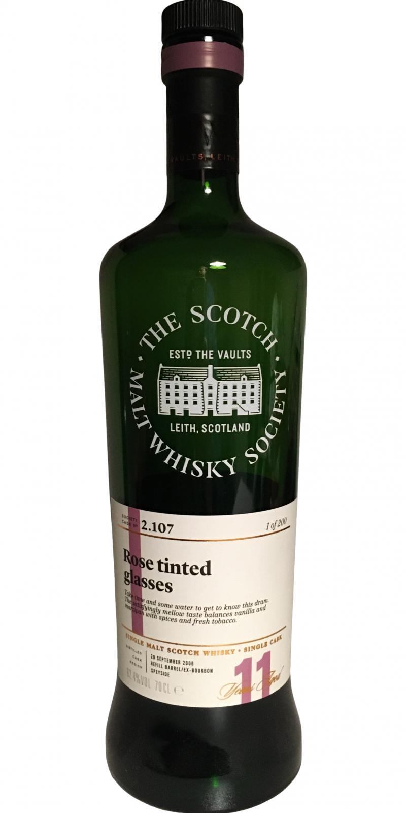 Glenlivet 2006 SMWS 2.107  Rose tinted glasses