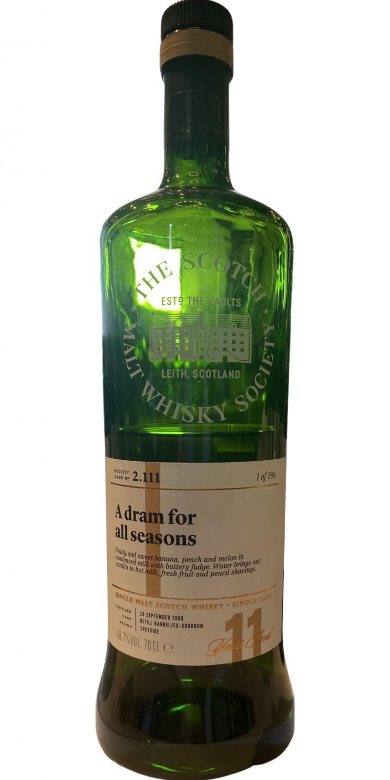 Glenlivet 2006 SMWS 2.111  A dram for all seasons