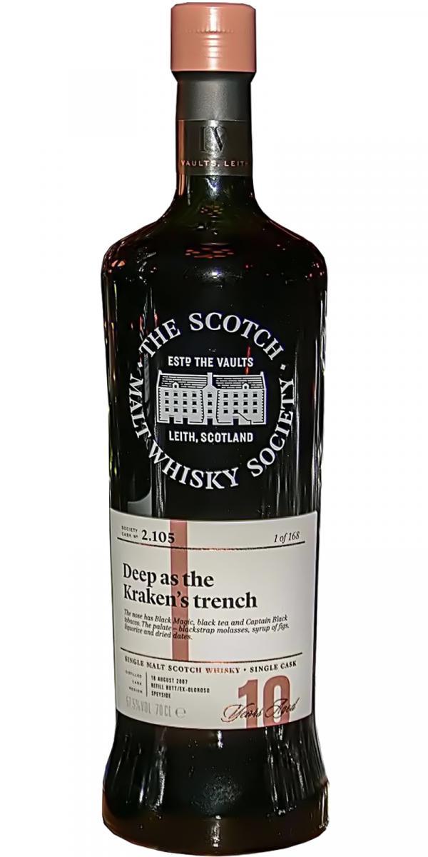 Glenlivet 2007 SMWS 2.105  Deep as the Kraken's trench