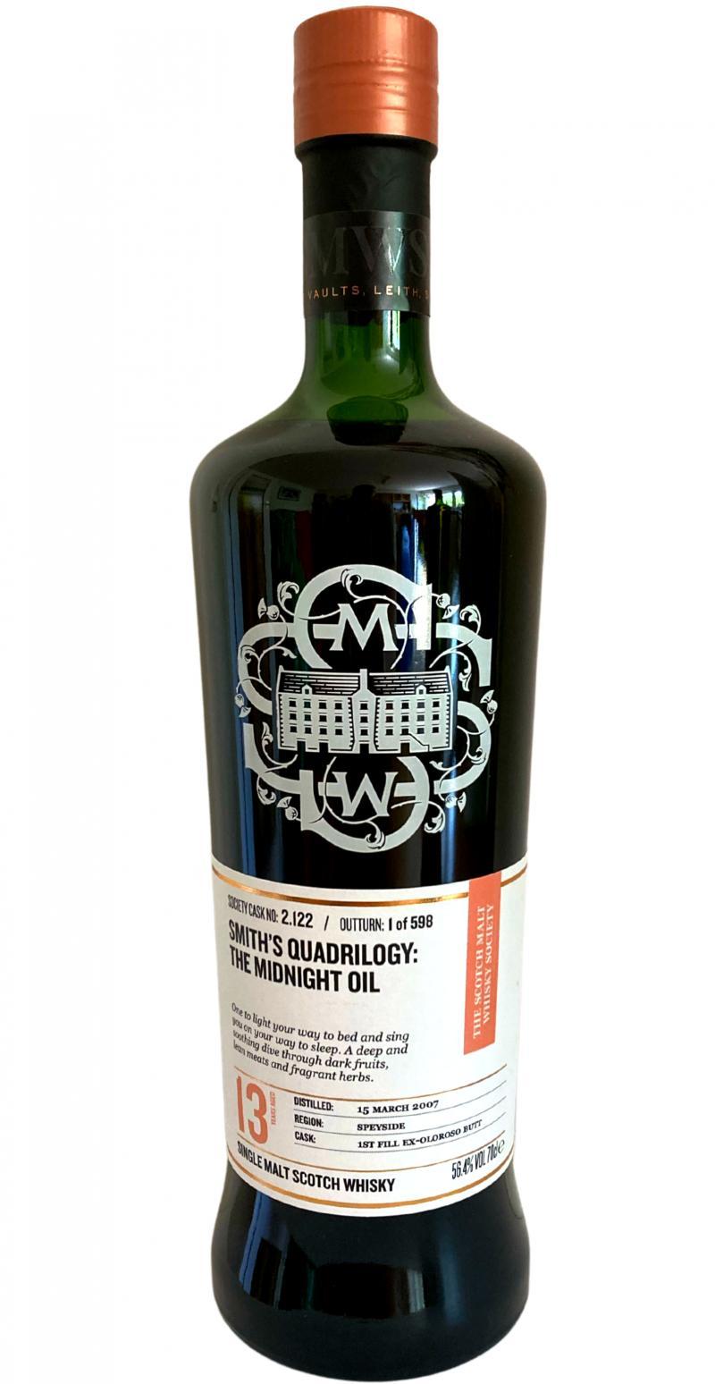 Glenlivet 2007 SMWS 2.122  Smith's quadrilogy: the midnight oil
