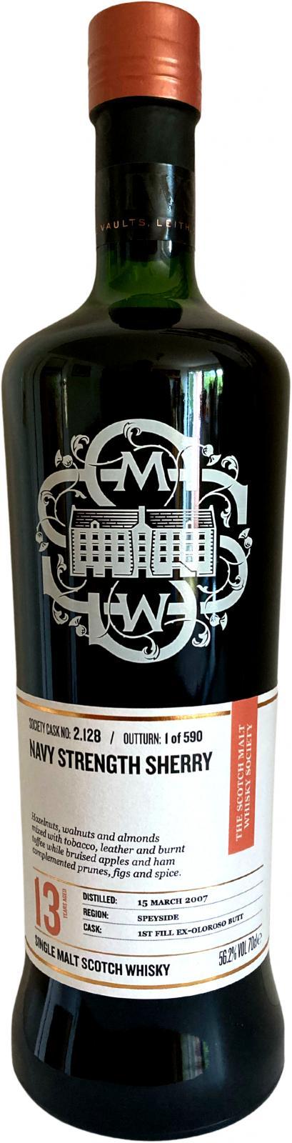 Glenlivet 2007 SMWS 2.128  Navy strength sherry