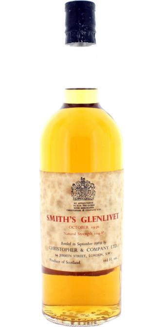 Glenlivet 1956 UD  Smith's Glenlivet