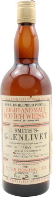 Glenlivet 1966 UD  Highland Malt Scotch Whisky