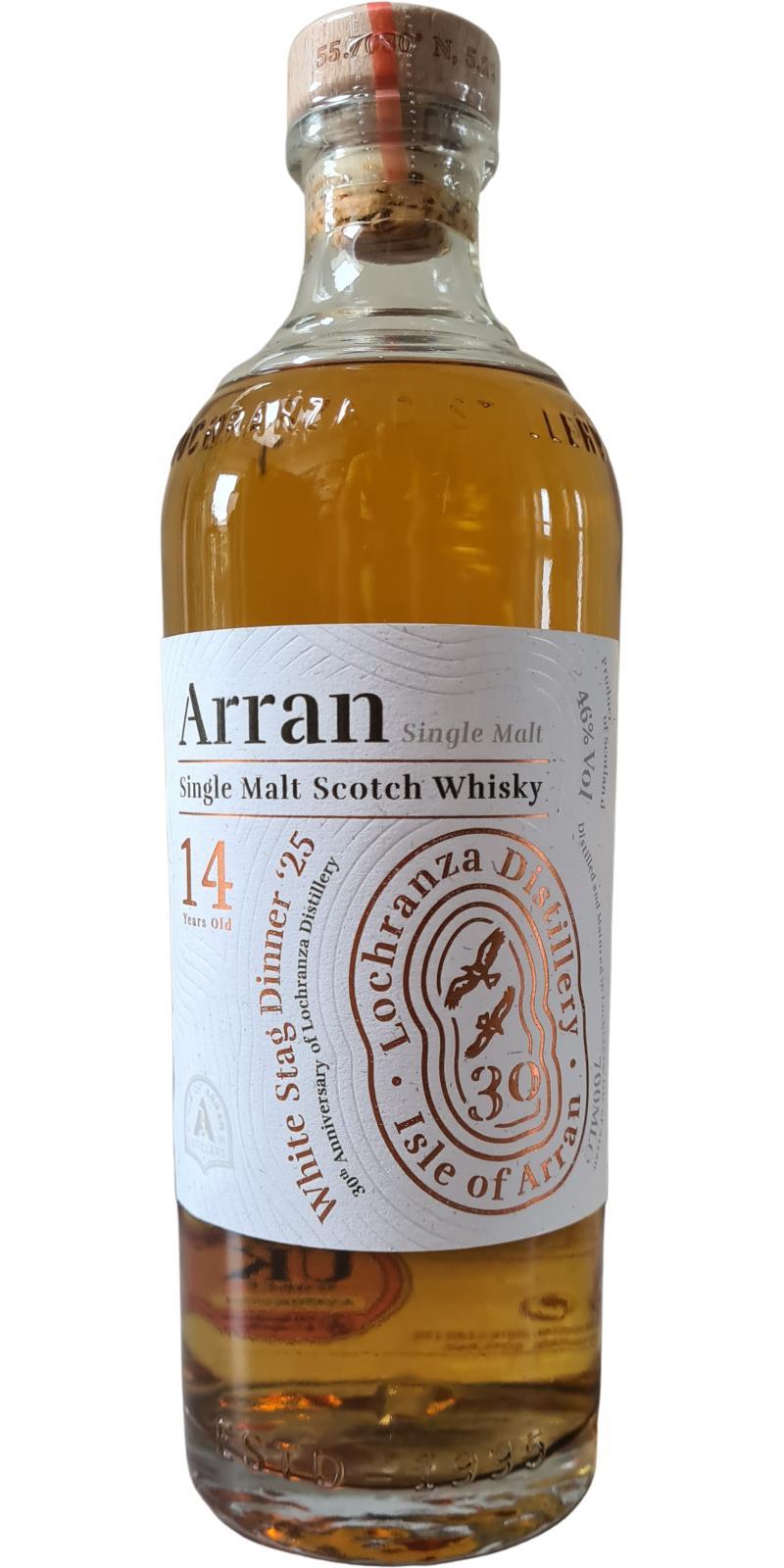 Arran 14-year-old White Stag Dinner 2025