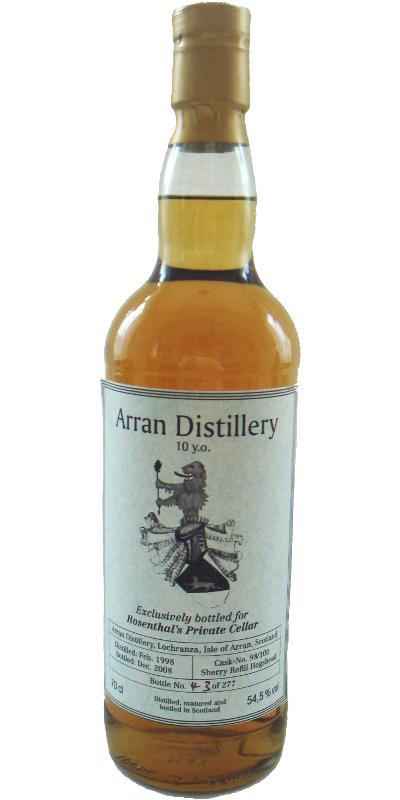 Arran 1998 Rosenthal's Private Cellar