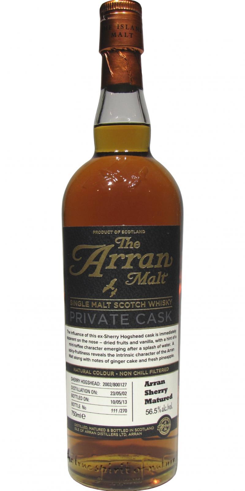 Arran 2002 Private Cask