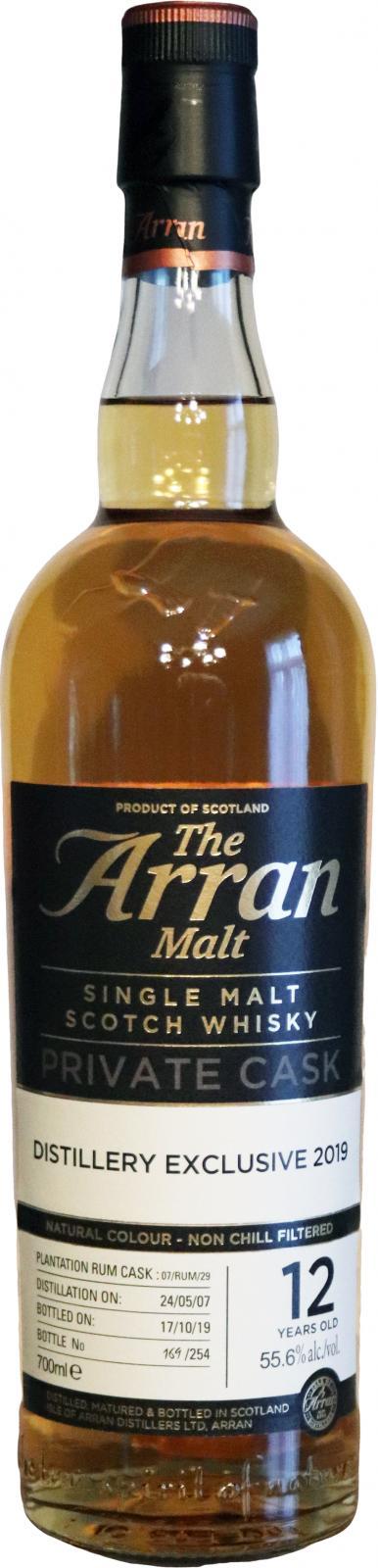 Arran 2007 Distillery Exclusive 2019