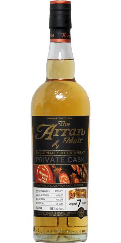 Arran 2007 Private Cask - 20th Anniversary of Arran