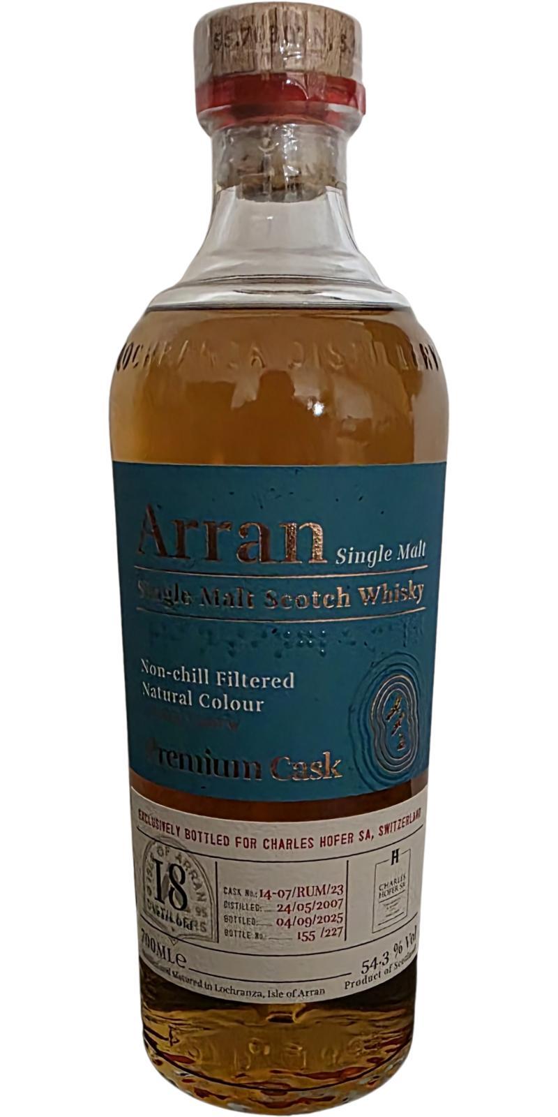 Arran 2007 Premium Cask