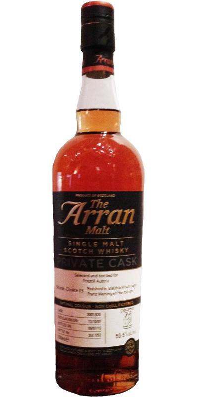 Arran 2007 Private Cask - Potstill Edition