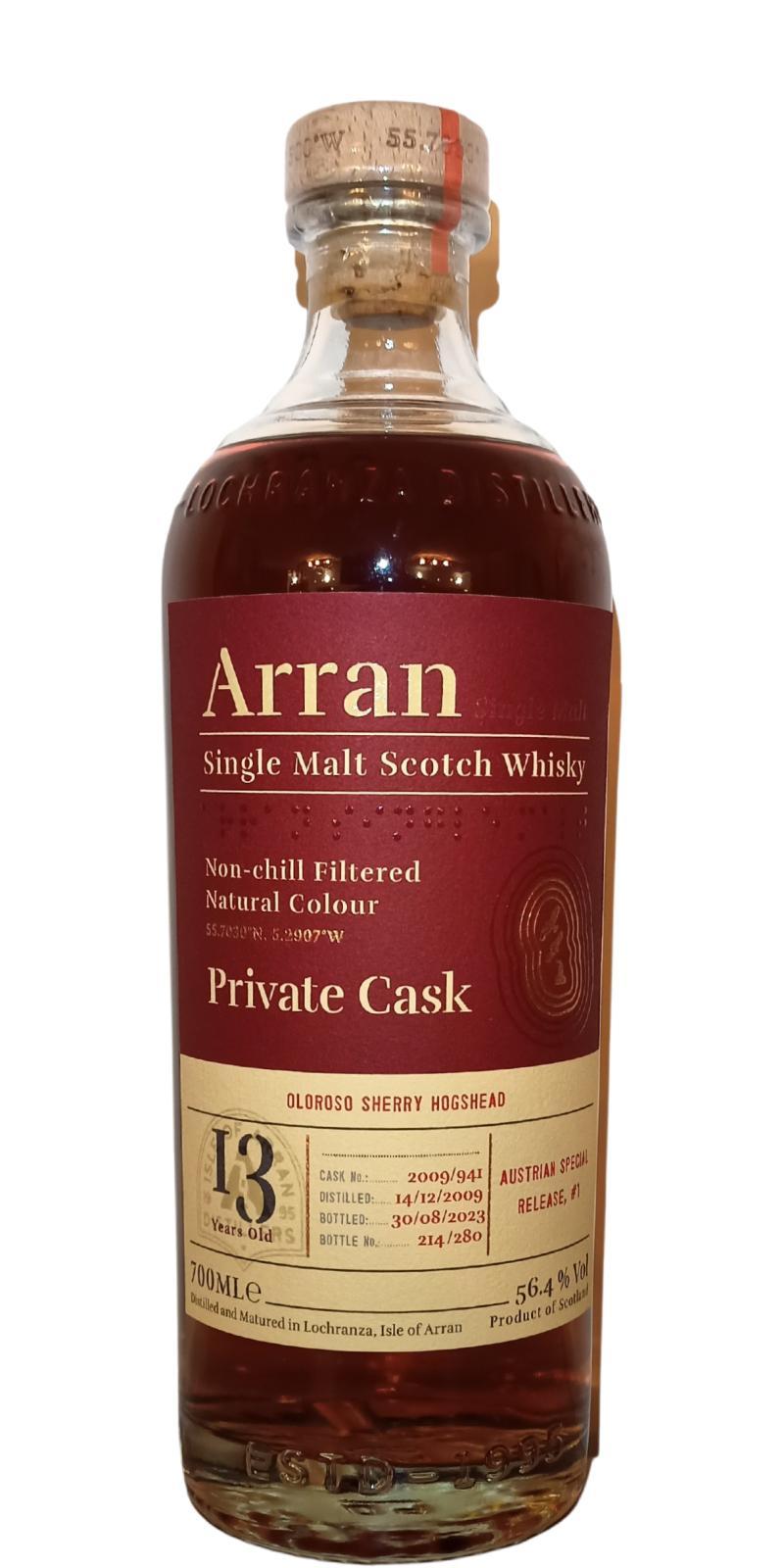 Arran 2009 Private Cask